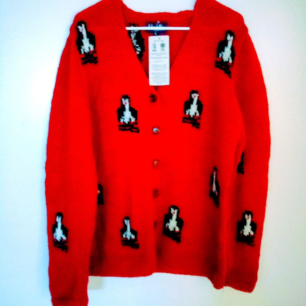 Liz Alig Hand Made XL Woman's Wool Sweater Nepal.
